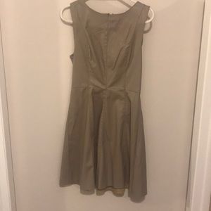 Taupe cocktail dress